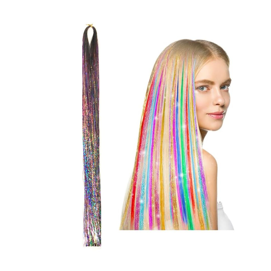 Colorful Fairy Tinsel Hair Extensions – MIX