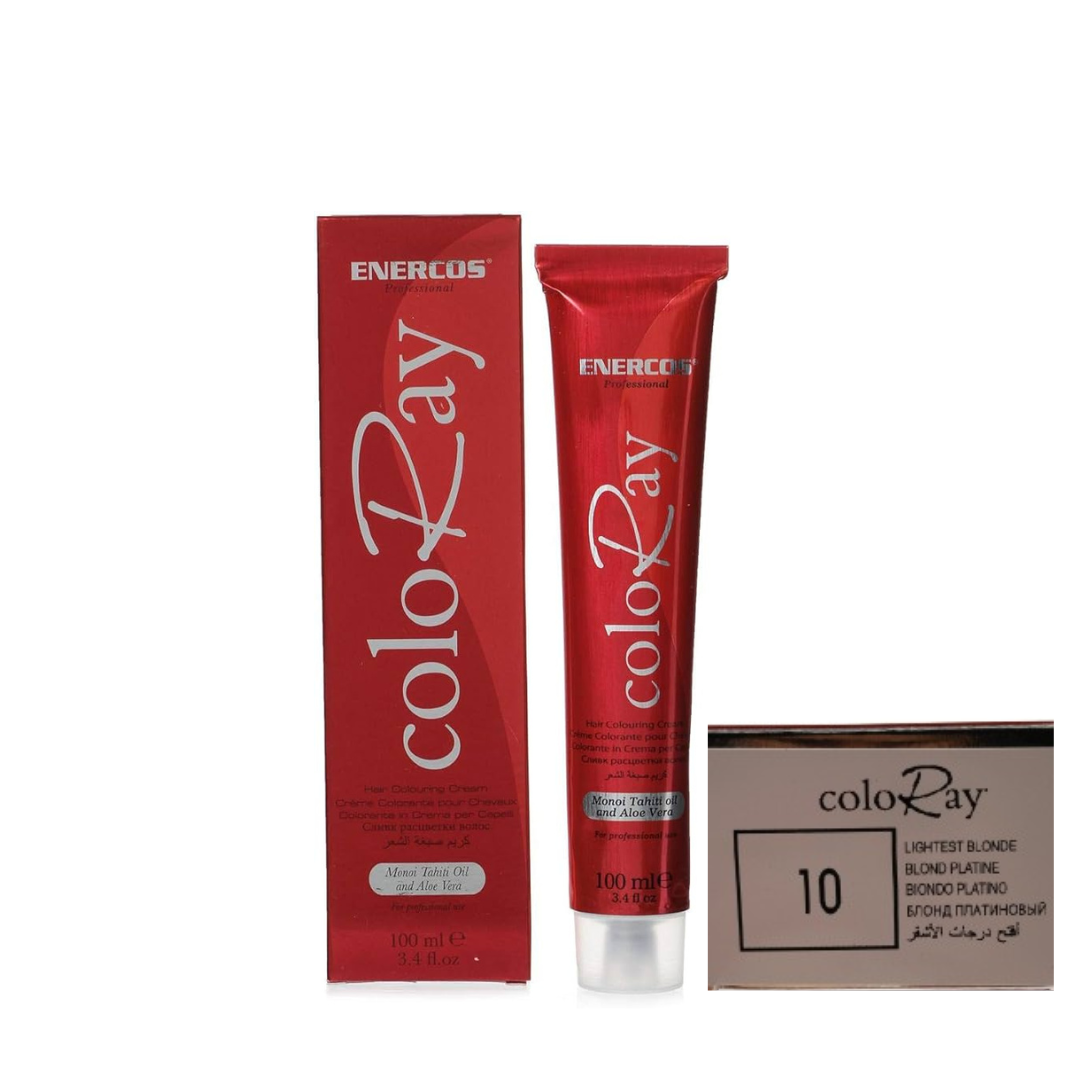 COLORAY – Natural Hair Color Cream – 10 LIGHTEST  BLONDE  – 100ml