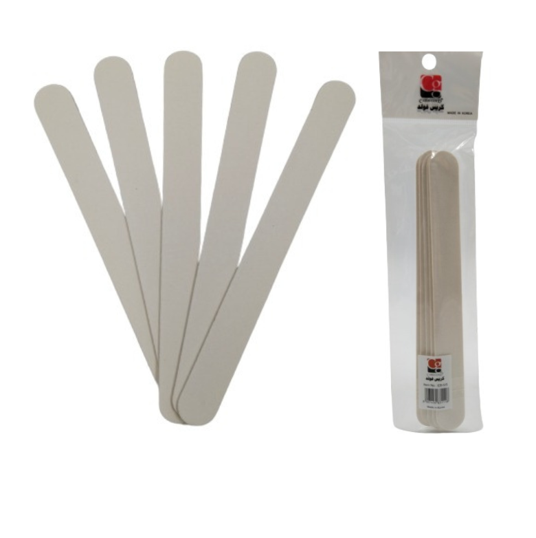CARIS GOLD – Nail Files Emery Boards Thin – WHITE 5pcs