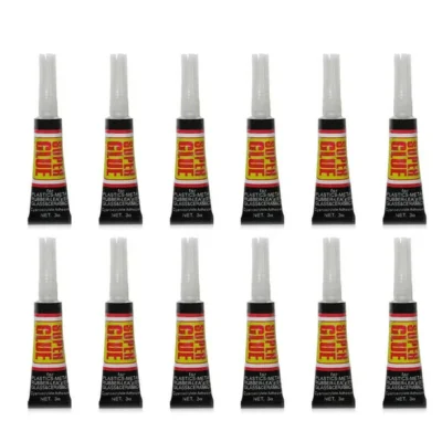 SUPER GLUE - Gwong Household Super Multifunctional Strong Adhesive Household Instant Adhesi Glue - 12pcs