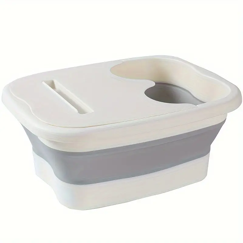Tub Foot Bath Soak Basin Portable Feet Spa Soaking Bucket – WHITE
