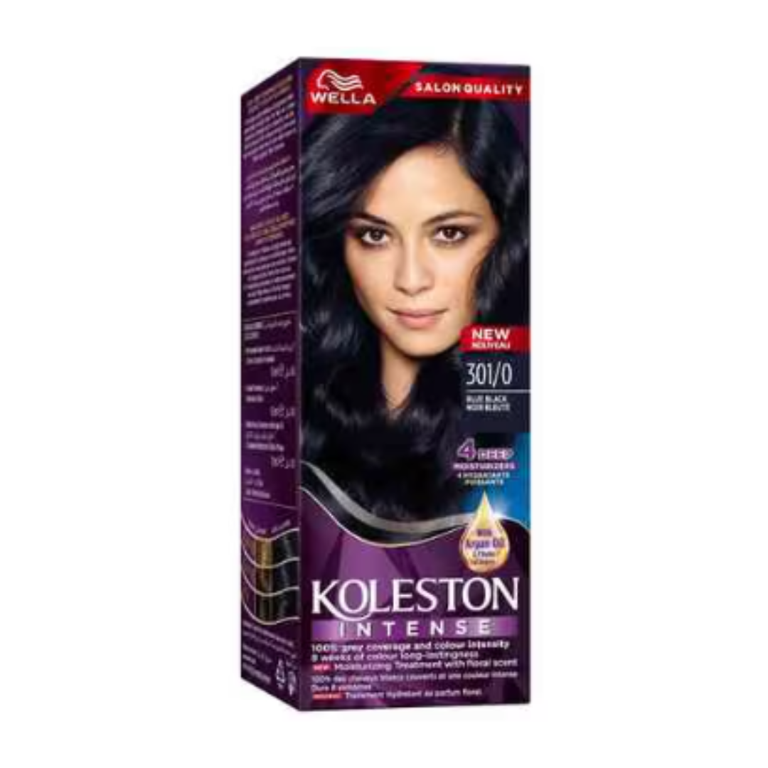 WELLA KOLESTON – Intense Hair Color – BLUE BLACK – 301/0 – 110ML