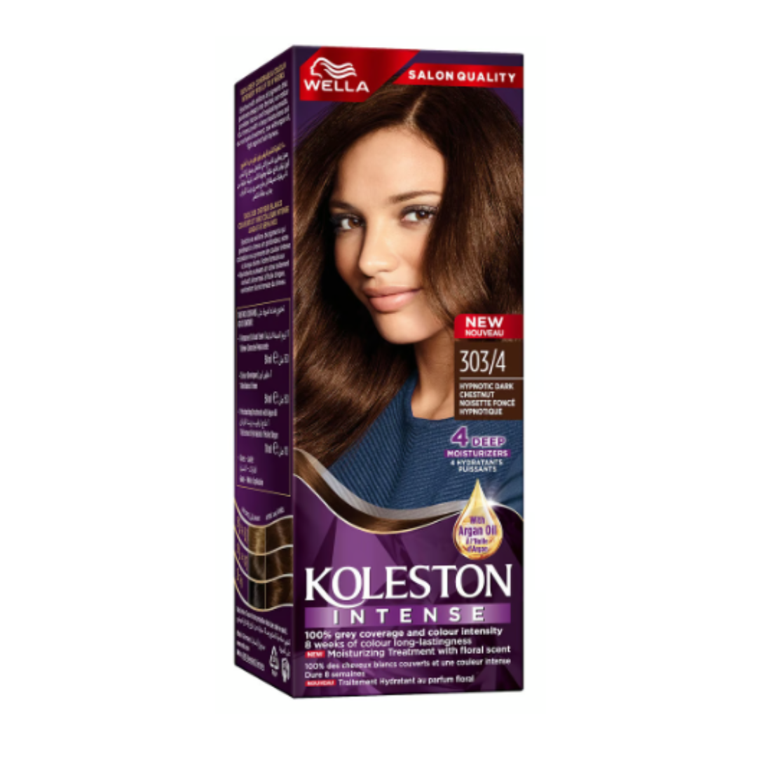 WELLA KOLESTON –  Intense Hair Color  – DARK CHESTNUT – 303/4 – 110ML
