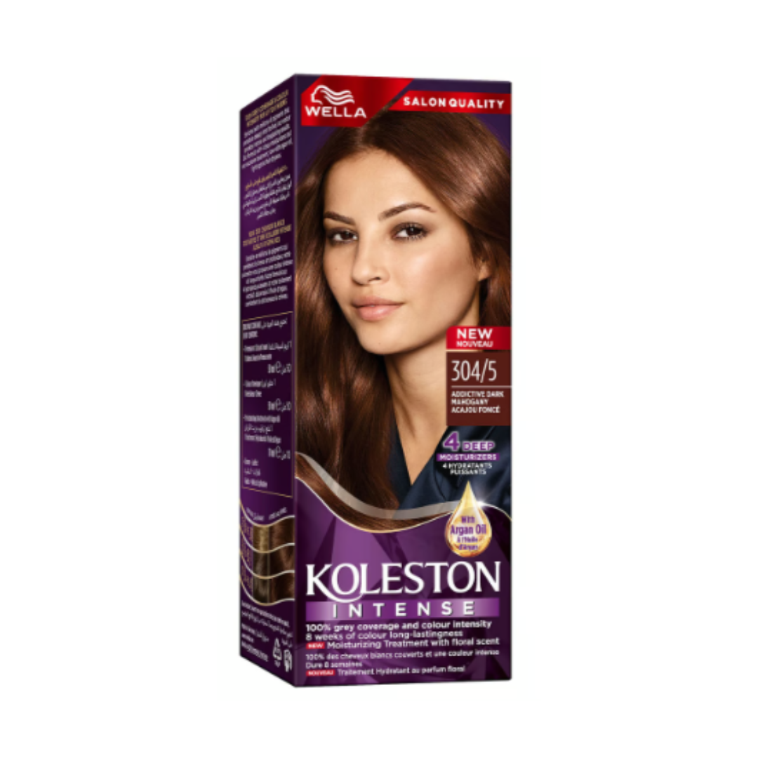 WELLA KOLESTON – Intense Hair Color – DARK MAHOGANY – 304/5 – 110ML