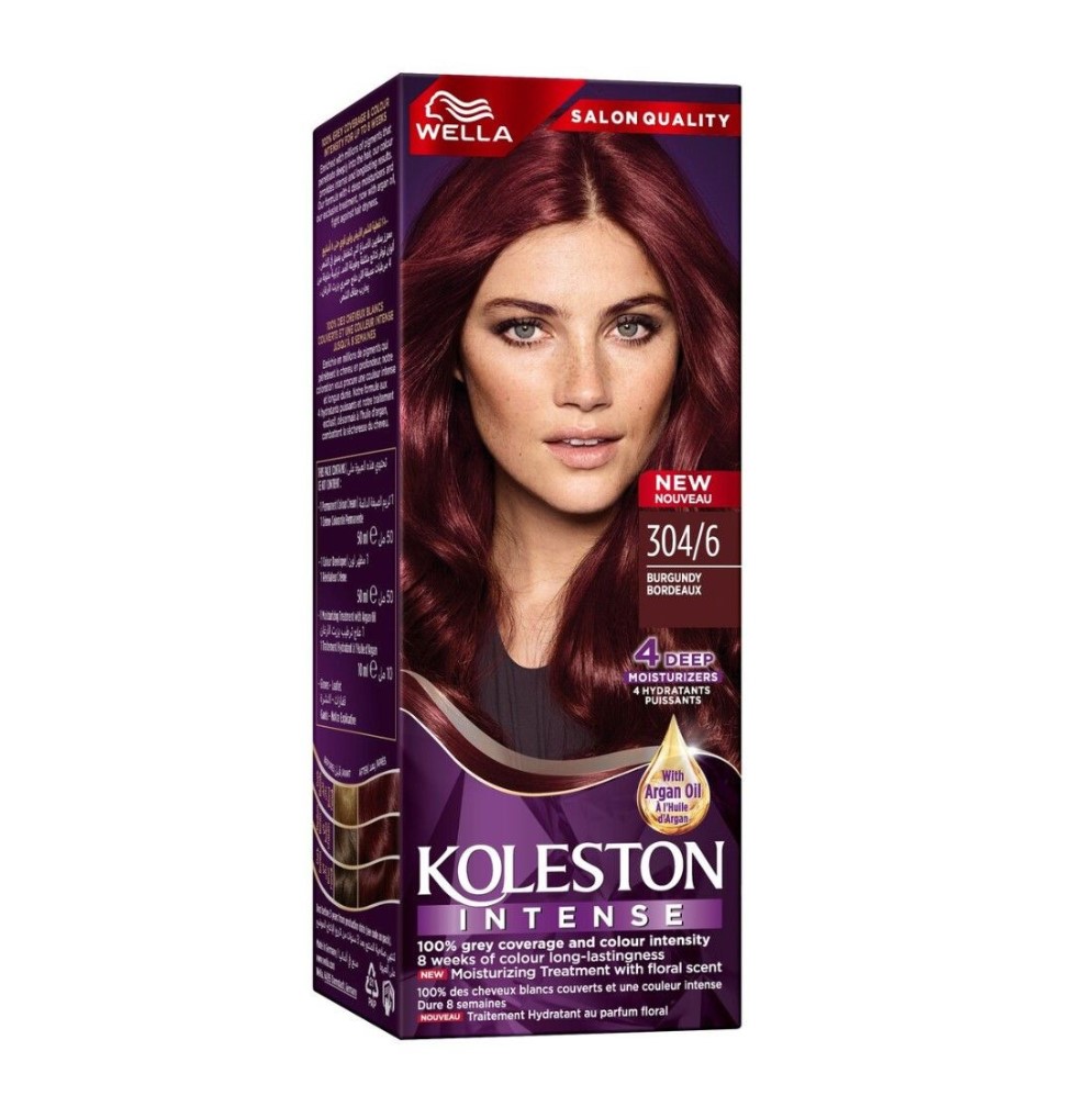 WELLA KOLESTON –  Intense Hair Color Special Reds  – BURGUNDY – 304/6 – 110ML
