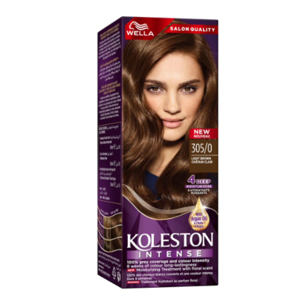 WELLA KOLESTON – Intense Hair Color – LIGHT BROWN  – 305/0 – 110ML