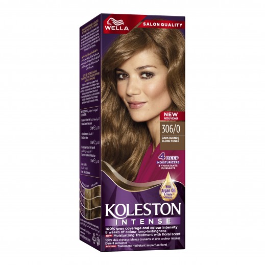WELLA KOLESTON – Intense Hair Color Dark Blonde + Developer  – 306/0 – 110ML