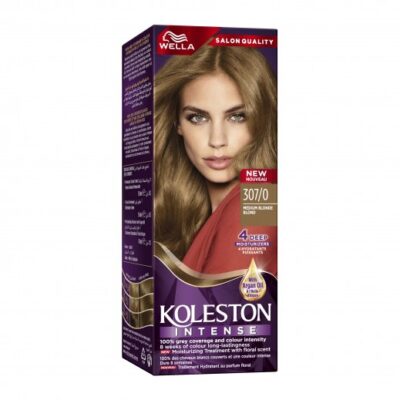 WELLA KOLESTON -  Intense Hair Color  Medium Blonde + Developer  - 307/0 - 110ML