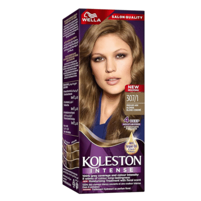 WELLA KOLESTON -  Intense Hair Color Medium Ash Blonde + Developer  - 307/1 - 110ML