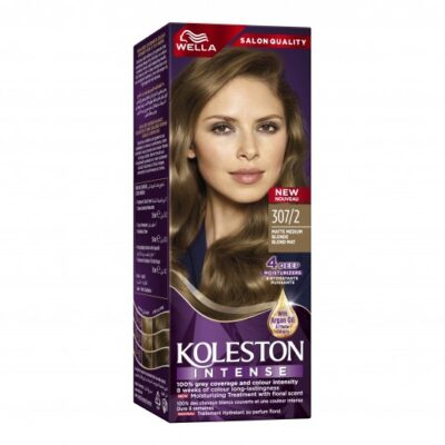 WELLA KOLESTON -  Intense Hair Color Matt Medium Blonde + Developer  - 307/2 - 110ML