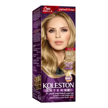 WELLA KOLESTON –  Intense Hair Color Light Ash Blonde + Developer  – 308/1 – 110ML