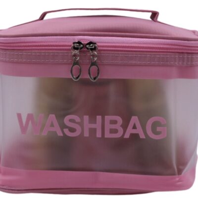 KROYWEN - Waterproof Washbag/Cosmetic Bag/ Makeup Make Up Travel Bag - Pink