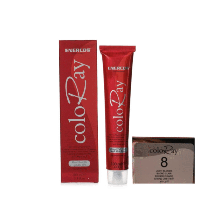 COLORAY - Professional Natural Hair Color Cream - 8 LIGHT  BLONDE  - 100ml