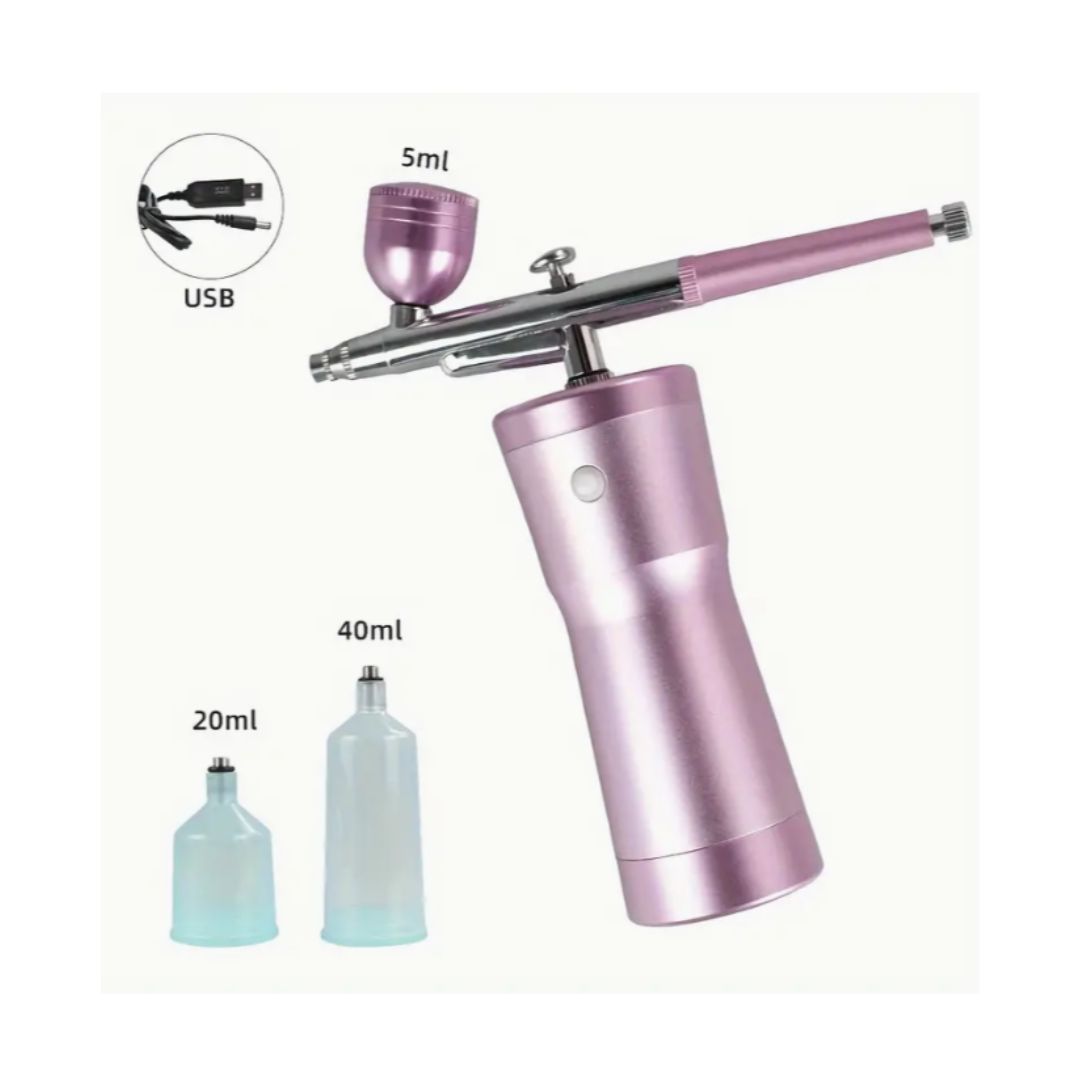 Air Spray Gun Kit With Compressor Portable