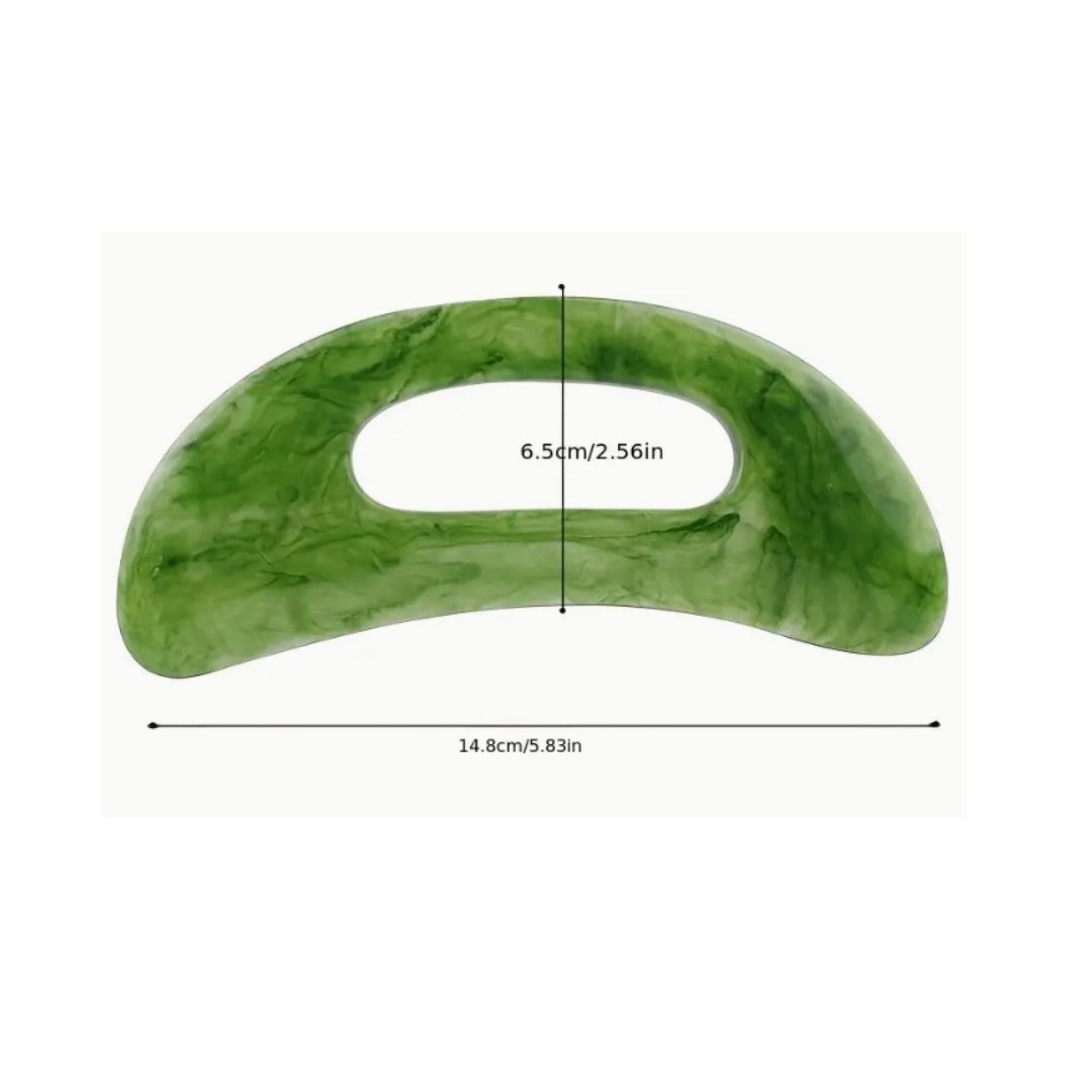 Body Gua Sha Massage Tool With Handle For Back Neck Face Leg Massage, Lymphatic Drainage, Cellulite Remove