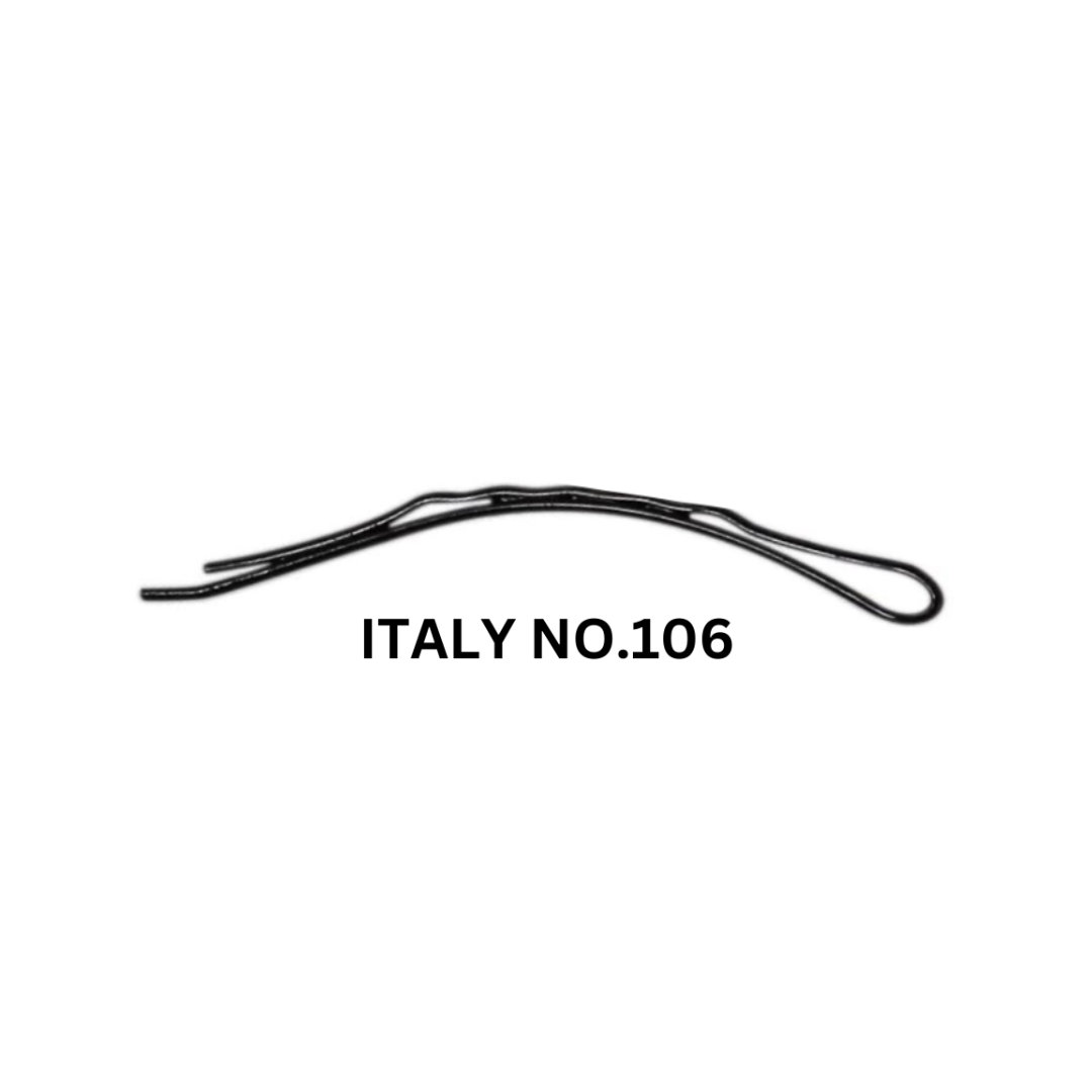 Hair Pins Hair Grip Waved Black Salon High Quality  – ITALY  No.106 – 500g