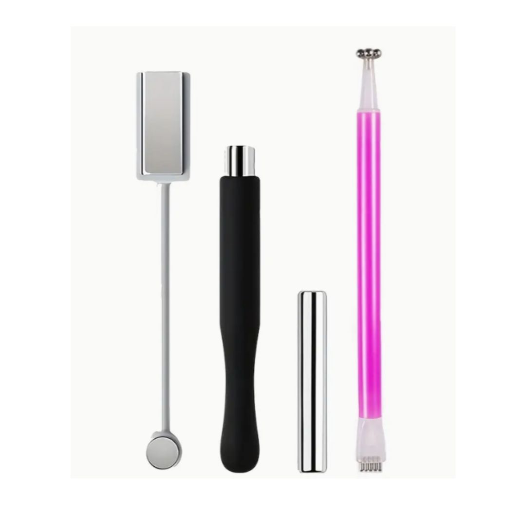 Nail Art Magnet Stone Pattern Bar Nail Enhancement Tool – 4 Pcs
