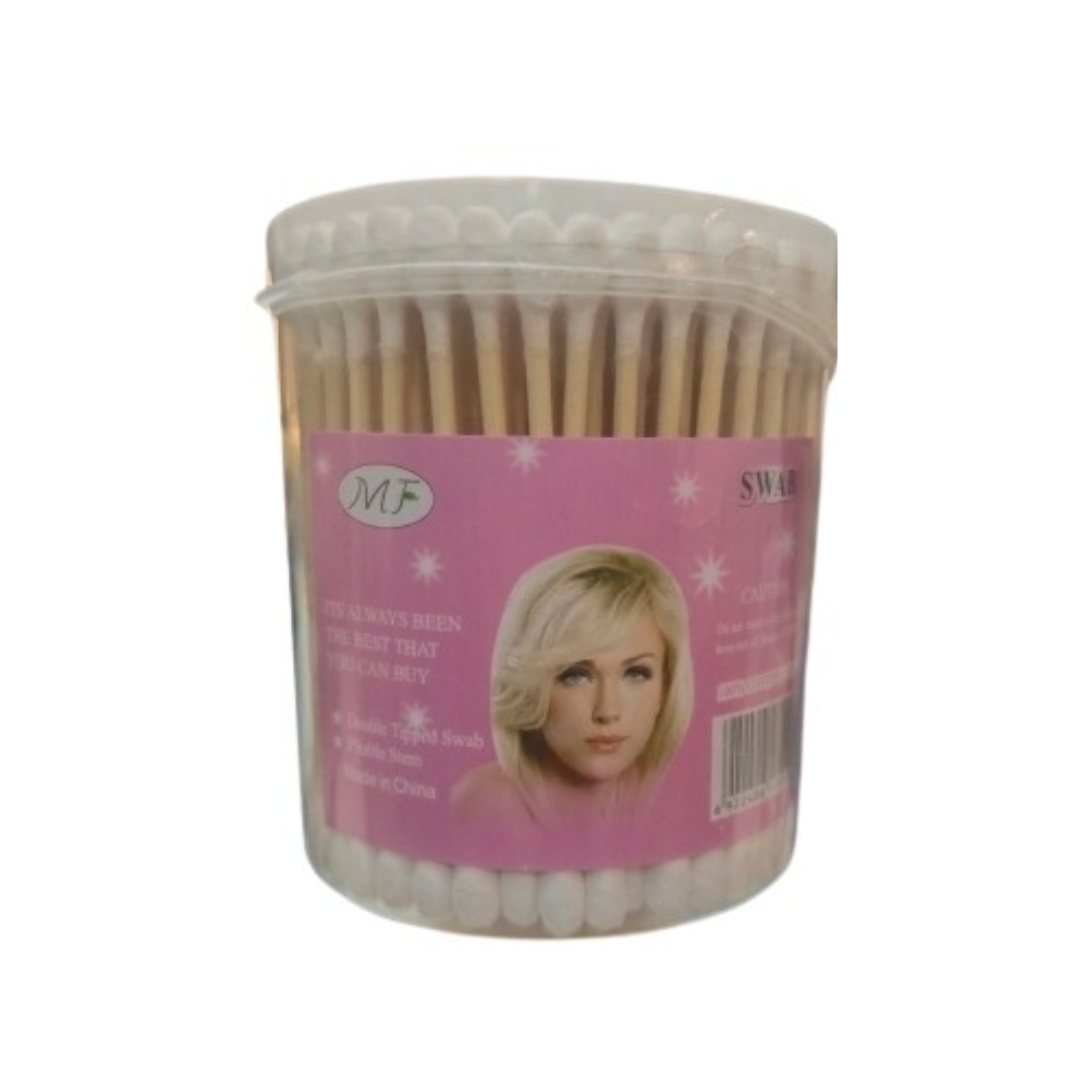 MF – Wooden Cotton Earbuds – 100pes