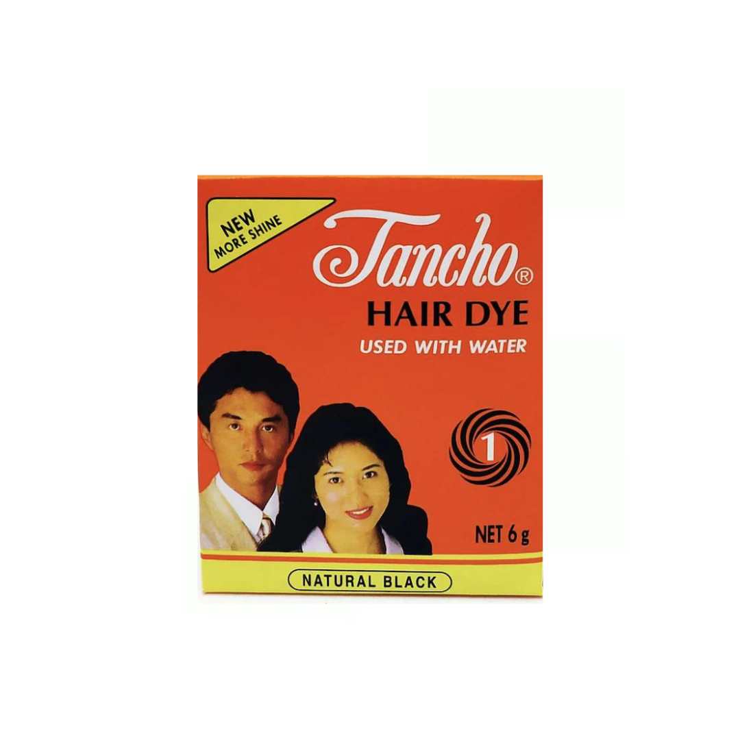 TANCHO – Powder Hair Colour –  NATURAL BLACK – 6g