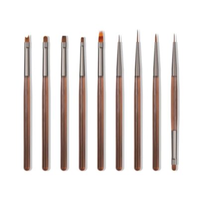 Nail Art Brushes Set Painting Tools - 9 Pcs