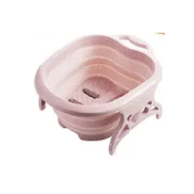 Foldable Footbath Massage Bucket Soaking Foot Household Sauna Pedicure Bathtub - PINK