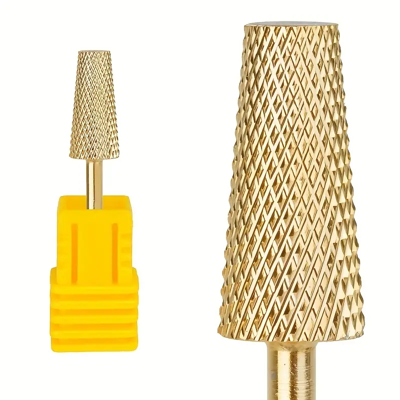 Nail Drill – Carbide Clean Bit Tool Rotary File Manicure Pedicure -TM7271 – YELLEOW