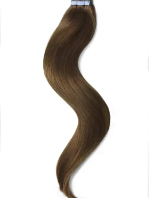 LORVINE - Hair Extension Human Hair 100% - Chocolate Brown - Tape 22in #4 T-0002