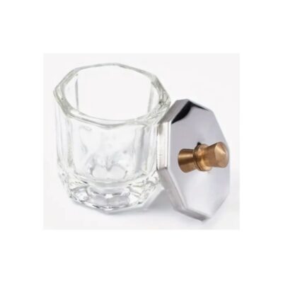 Glass Crystal Cup Glassware With Stainless Steel Lid