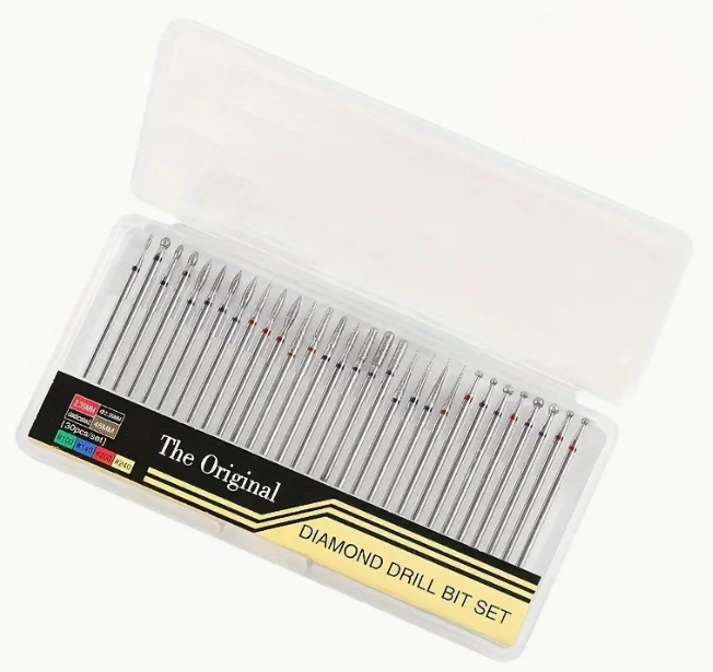 Diamond Nail File Drill Bits Set – 30 Pcs