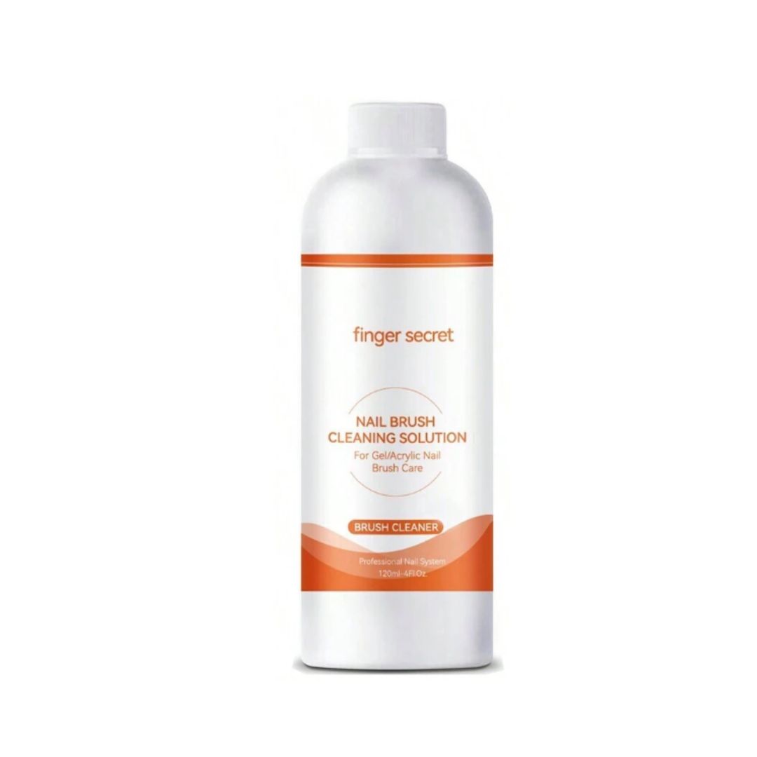 Finger Secret Nail Brush Cleaning Solution For Gel/Acrylic -120 ML