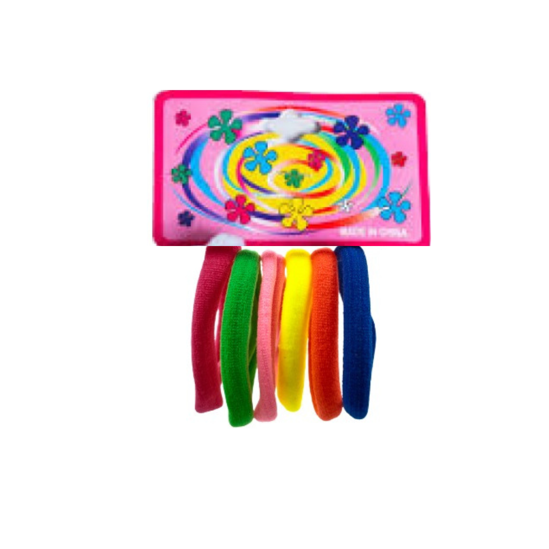 Daily Wear   Cotton Hair Rubber Band Multi Color – Size: 15.4 X 15.4 X 0.6 cm
