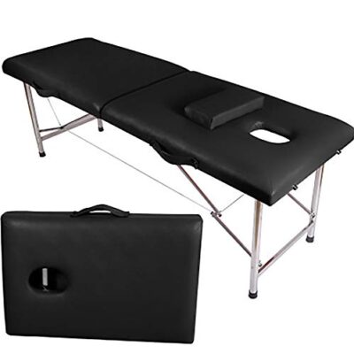 Portable And Adjustable Massage Bed With Storage