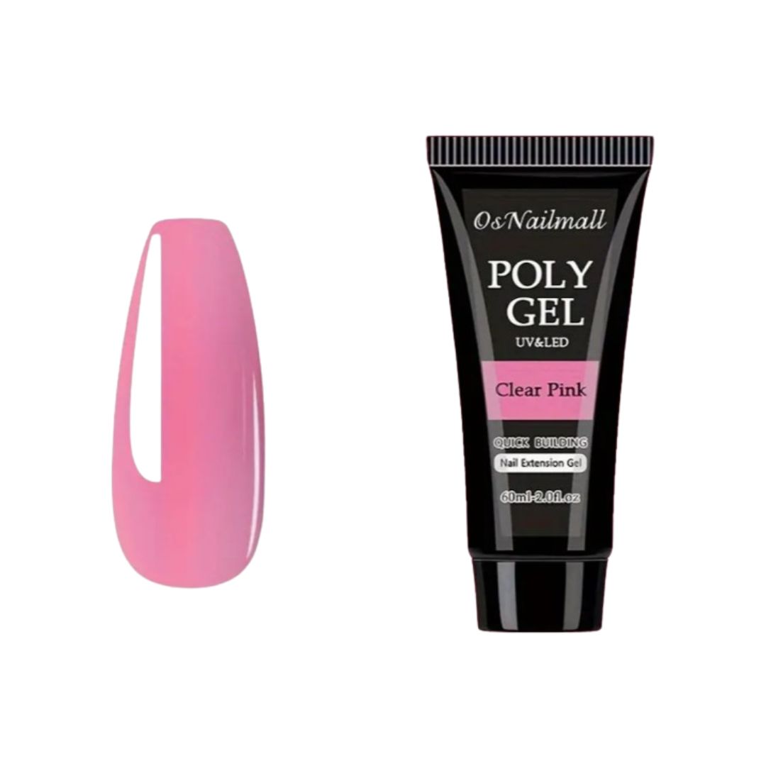 Poly Gel Nail Extension – CLEAR PINK – 60 ML