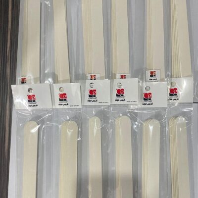 CARIS GOLD - Nail Files Emery Boards Thin - WHITE 5pcs  - 12 Packets