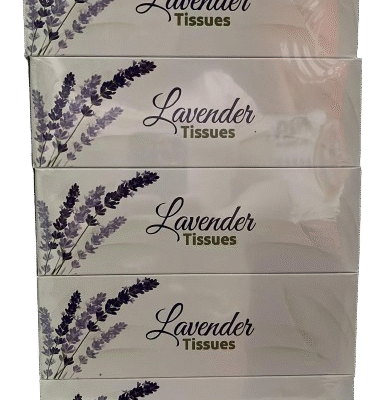 Lavender Tissues - 150 Pieces - 5 Box
