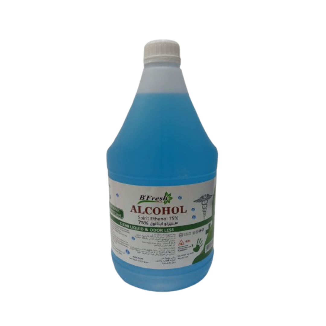 B`FRESH –  Alcohol  Liquid And Odor Less 75%  – 4 Ltr