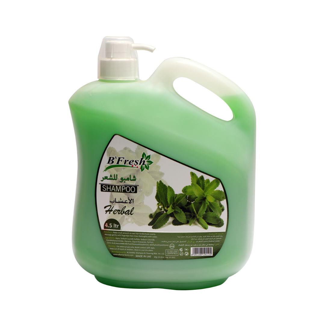 B`FRESH – Shampoo Gallon  – HERBAL –  4.5L