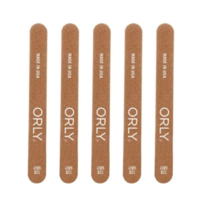 ORLY - Double Sided Nail File Thin Brown - 120 GRIT- 5pcs