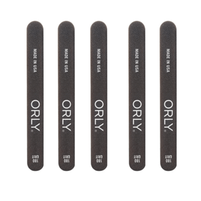 ORLY - Double Sided Nail File Thin Black - 180 GRIT - 5pcs