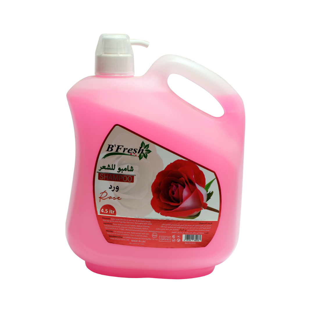 B`FRESH – Shampoo Gallon  – ROSE –  4.5L