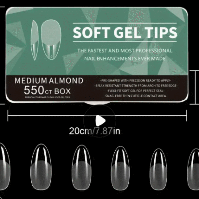 SOFT GEL - Nail Extension - Almond Shaped - 550PCS
