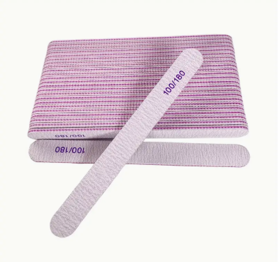 Double Sided Polishing Strip Nail Files Thick 100/180 - 25 Pcs