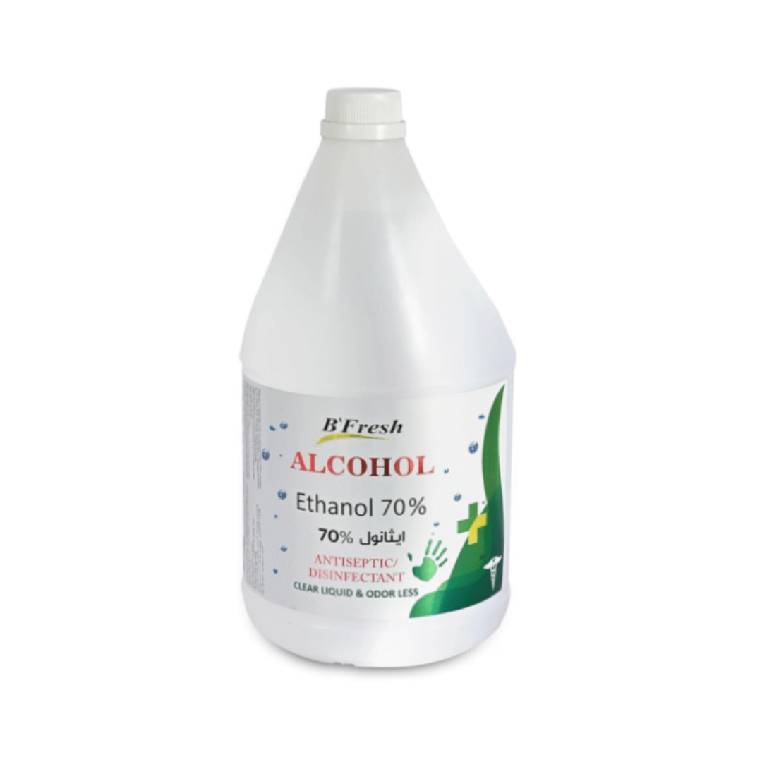 B`FRESH –  Alcohol Clear Liquid And Odor Less 75%  – 4 Ltr