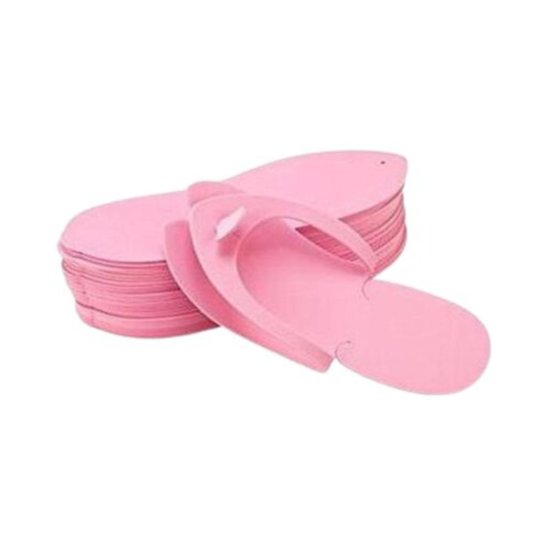 Disposable Pedicure Slippers For Salon – Pink – Pairs12 – 1 Packet