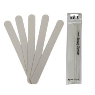 BBS - Double Sided Nail File Thin White - 5pcs