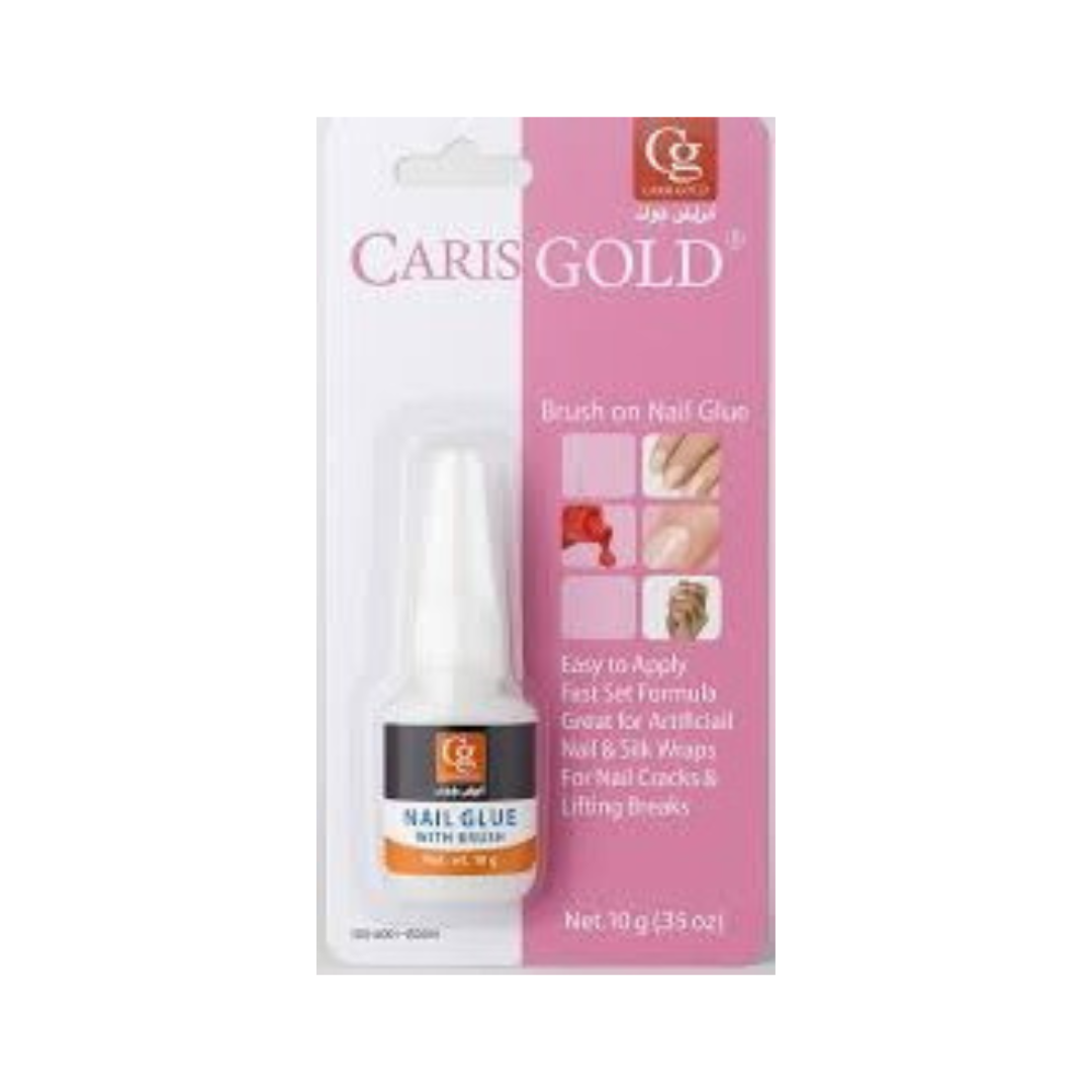 Caris gold – Brush On Nail Glue – 10g – Korea