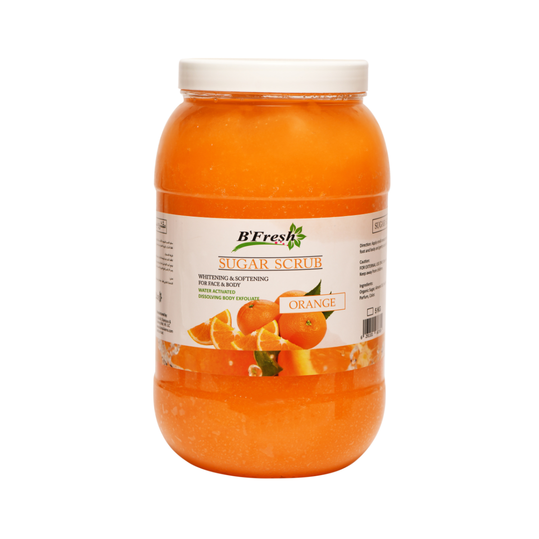 B`FRESH – Sugar Scrub Whitening And Softening – ORANGE – 5 kg