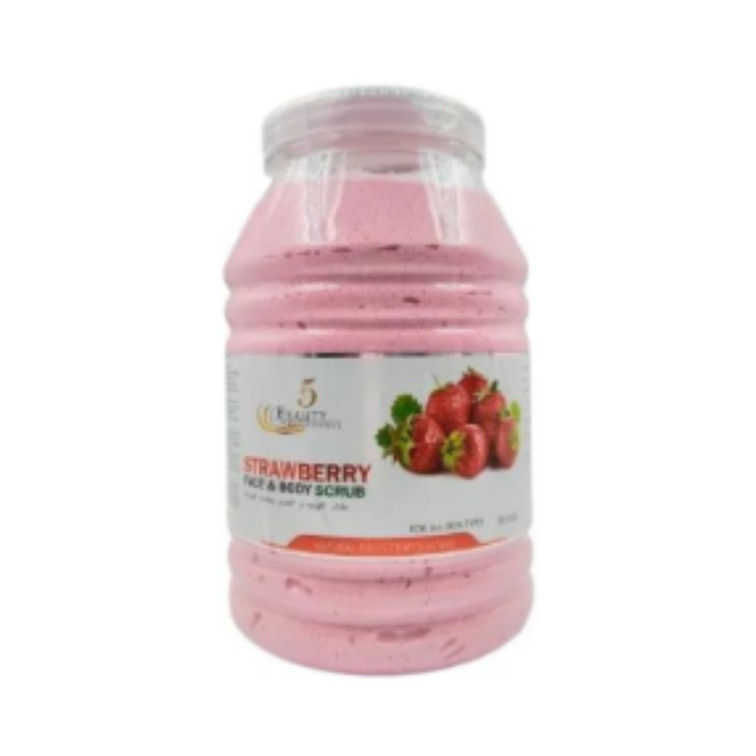B`FRESH – Cream Whitening Face And Softening Scrub  – STRAWBERRY  – 5 kg