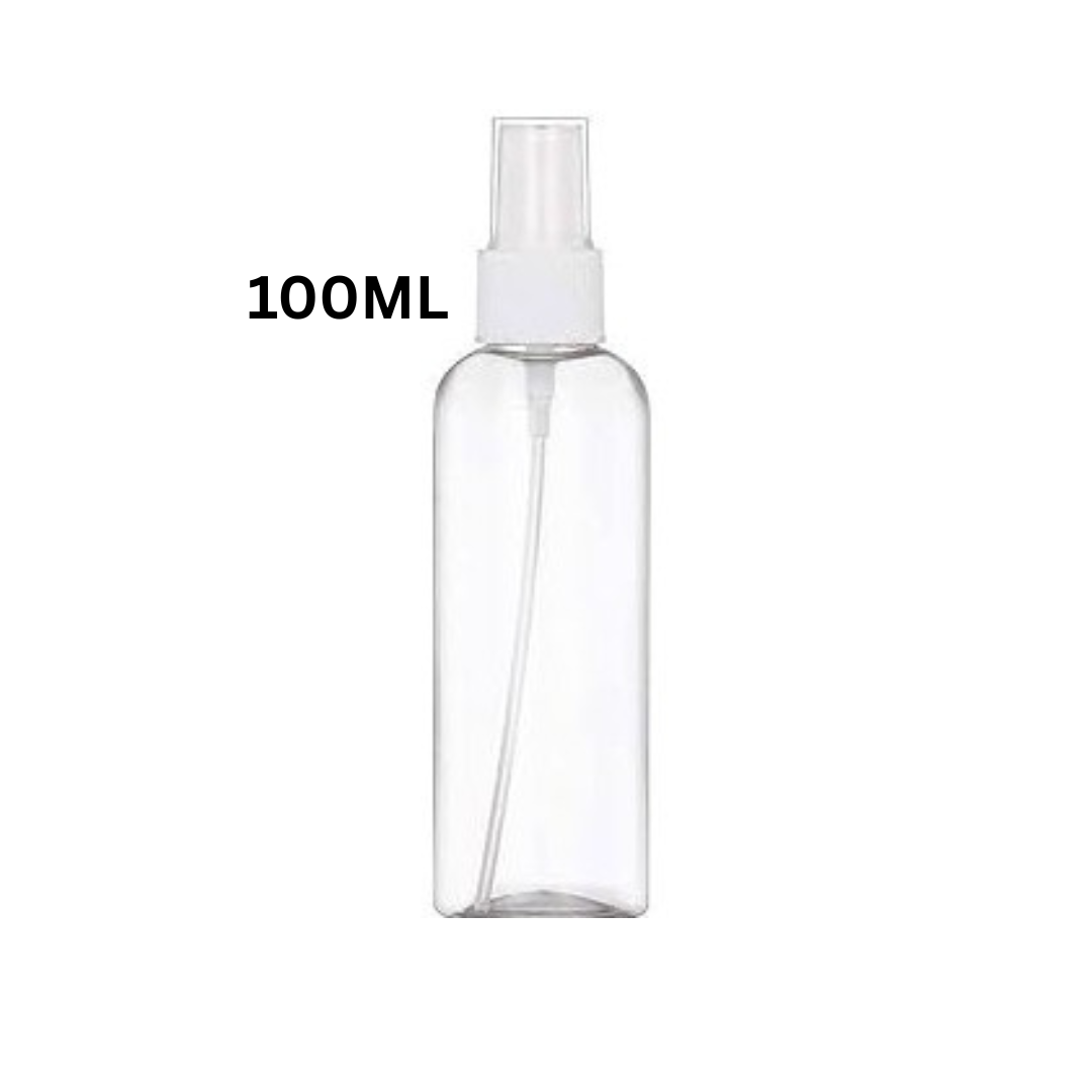 Spray Bottle Plastic Transparent Refillable Manicure & Pedicure – 100Ml