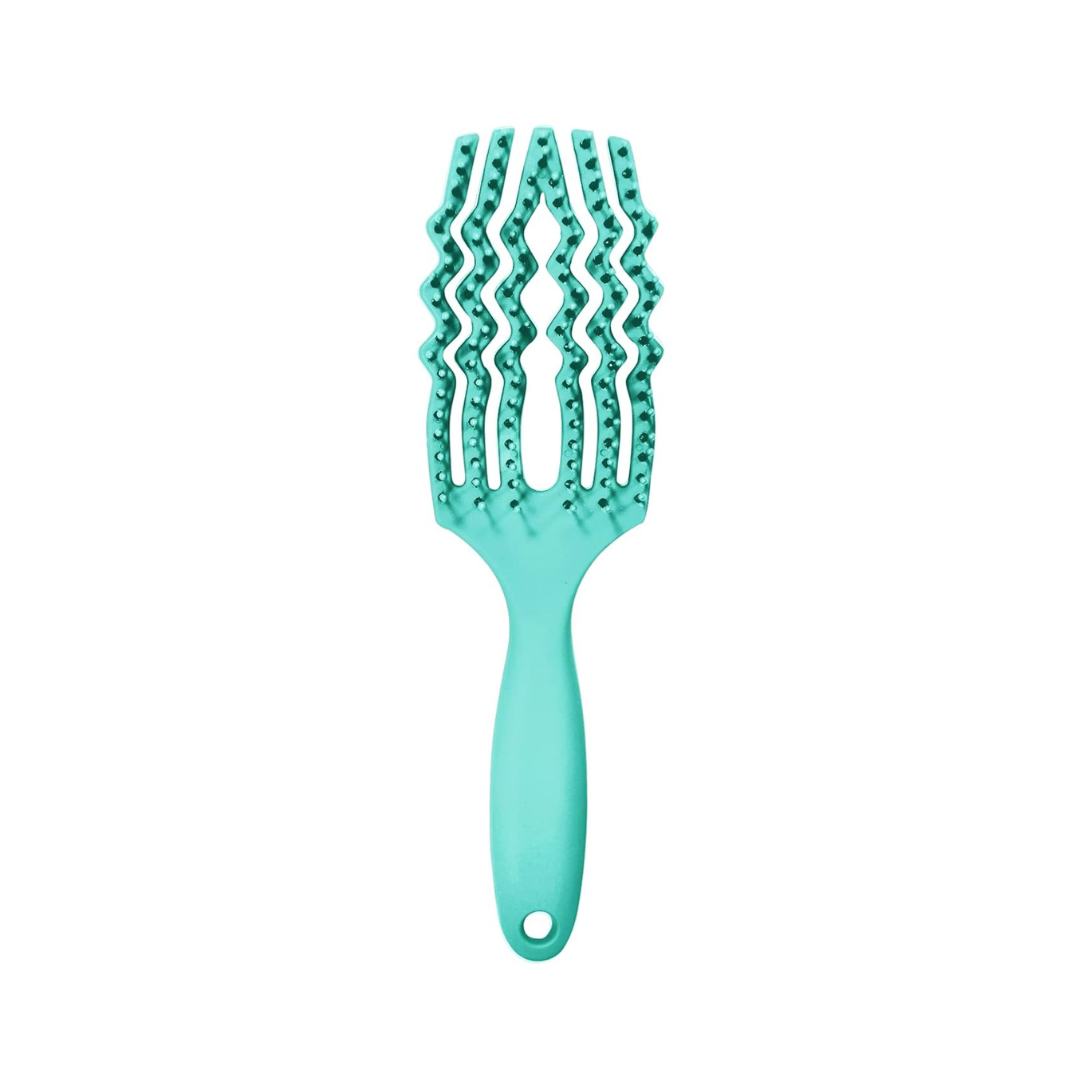 VICTORIA – Detangler Wet Or Dry Hair Brush -F- Bule Green